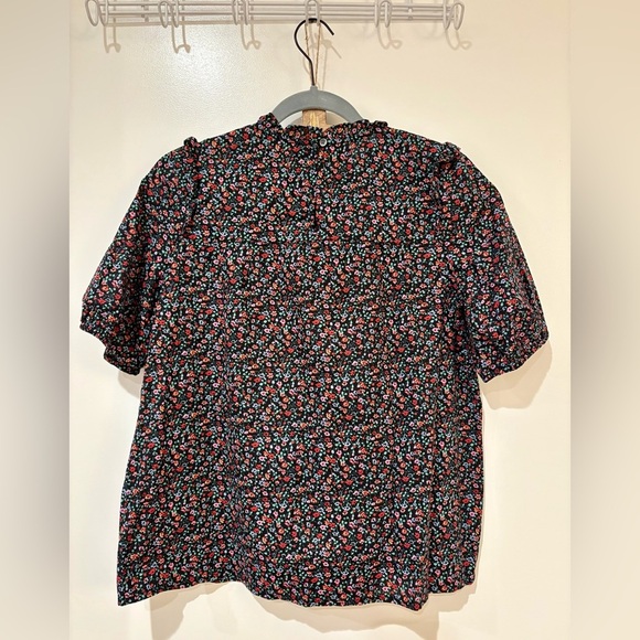 Madewell Puff-Sleeve Ruffle Top in Fieldwalk Floral - Picture 7 of 7